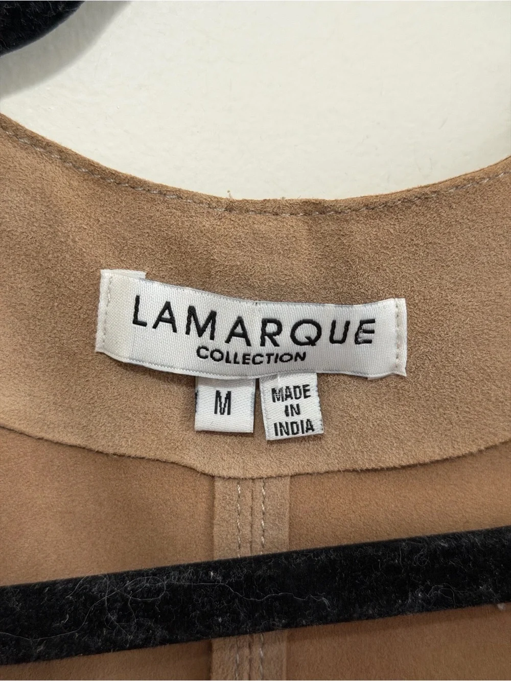 LAMARQUE Collection Suede Fringe Vest Women’s Medium Tan Western Boho Festival - Picture 11 of 13